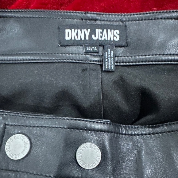 DKNY Women's Studded Faux-Leather Mini Skirt - Picture 5 of 6